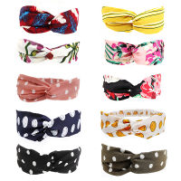 New Spring Summer Sports Hair bands for Women Europe Harajuku Flowers for Headband Leopard Print Retro Casual Beach Outdoor