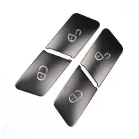 4Pcs Car Door Seat Memory Lock Switch Button Stickers Cover Trim for C E Class ML W204 Accessories