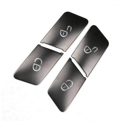 4Pcs Car Door Seat Memory Lock Switch Button Stickers Cover Trim for C E Class ML W204 Accessories