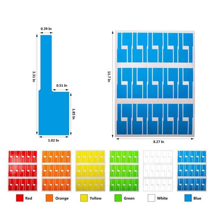 540pcs-18-sheets-cable-labels-tags-cable-markers-self-adhesive-cable-labels-waterproof-tear-resistant-wire-labels