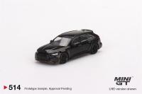 MINI GT 1:64 ABT RS6 Johann Abt Signature Edition Black LHD Model Car Die-Cast Vehicles