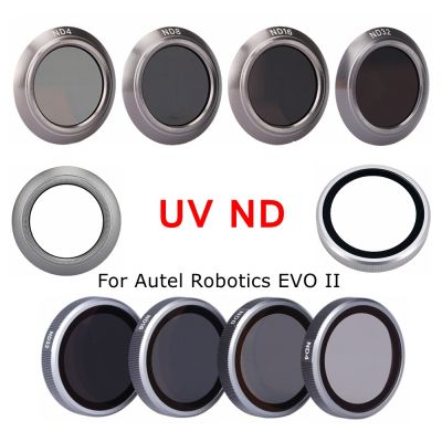 ฟิลเตอร์ตัวกรองแสง Autel UV ND สำหรับหุ่นยนต์ Autel EVO II Pro 6K 8K ND4อุปกรณ์เสริมโดรนติดกล้อง ND8ตัวกรองเลนส์ ND32 ND16