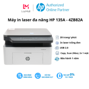 Máy in HP Laser Trắng đen đa năng In scan copy LaserJet 135a 4ZB82A