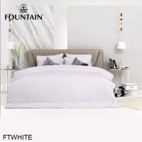 Fountain ผ้าปูที่นอน (ไม่รวมผ้านวม) สีขาว WHITE FTWHITE (เลือกขนาดเตียง 3.5ฟุต/5ฟุต/6ฟุต) #ฟาวเท่น เครื่องนอน ชุดผ้าปู ผ้าปูเตียง