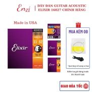 TEL Dây đàn guitar acoustic elixir 16027 Phosphor Bronze Nanoweb cỡ 11 dây