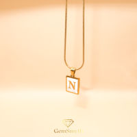 GemSmyth.Argento | Initial Snake Chain Necklace