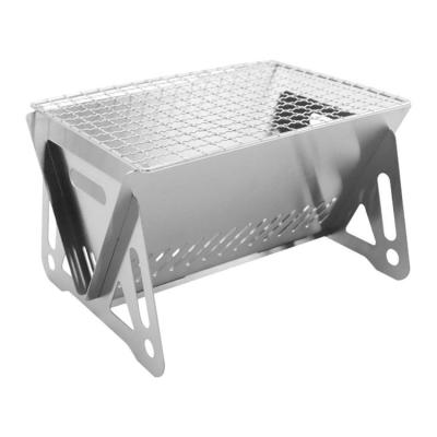 Mini Folding Camping Grill Compact Stainless Steel Folding Barbecue Grill BBQ Grill with Easy Portability for Outdoor Barbecues Camping Traveling Picnics successful