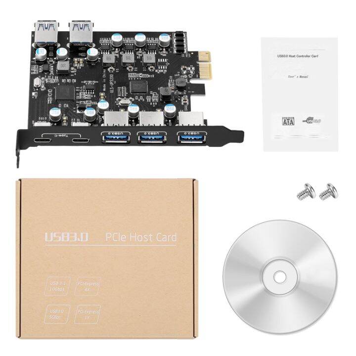 7-port-pci-e-to-type-c-2-with-2-rear-usb-3-0-ports-pci-express-card-desktop-pc-pci-e-to-usb-3-0-expansion-card