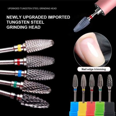 Nail Art Tungsten Steel Grinding Head Metal Accessories Nail Polishing Drill Bit Unloading Light Therapy Nail Unloading Non hot