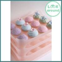 กล่องใส่คัพเค้ก/เค้ก cupcake container 36 pcs คละสี ราคาสุดคุ้ม