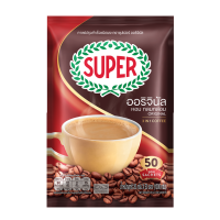 SUPER ซูเปอร์ กาแฟปรุงสำเร็จ 3IN1 คอฟฟี่มิกซ์ 20 กรัม x 50 ซอง