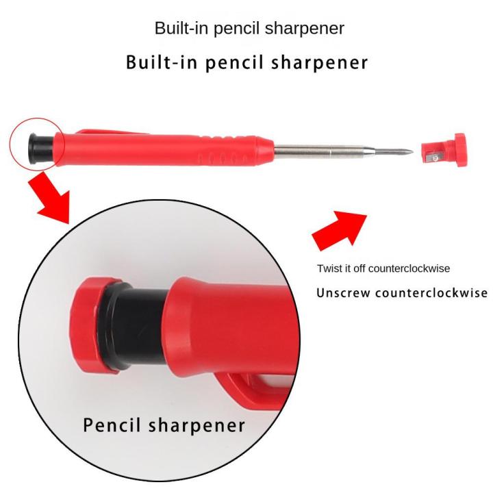 solid-carpenter-ดินสอชุดในตัว-sharpener-6-refill-leads-ดินสอเครื่องหมายชุดสำหรับงานไม้สถาปนิก