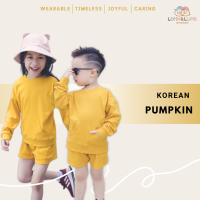 [ส่งฟรี] ชุดเซต รุ่น Korean Oversize สไตล์เกาหลี ชุดเซ็ท Look &amp; Luns ผ้านุ่มๆ สัมผัสเบาสบาย สี Pumpkin✨