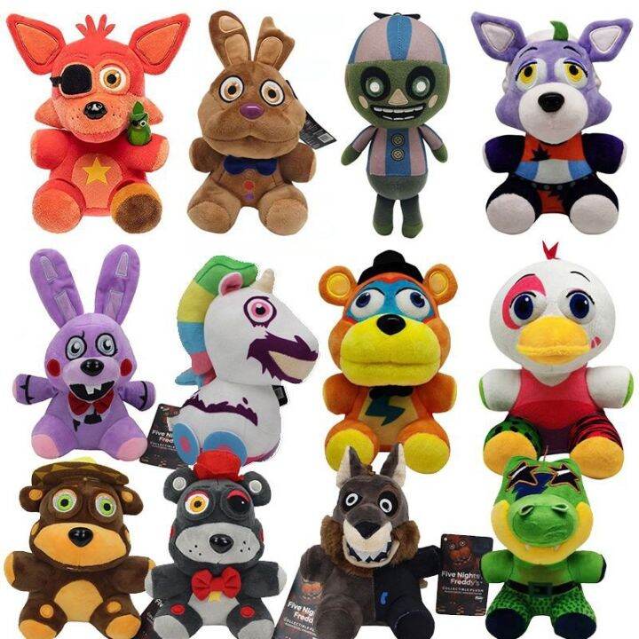 Five Nights At Freddys Pizza Simulator Rockstar Foxy Buny Bear Wolf Plush Toys Lazada Ph 2950