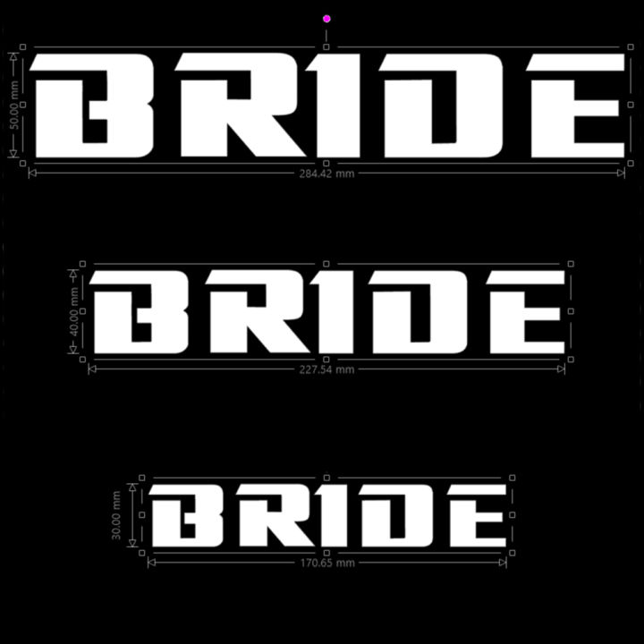 bride-สติ๊กเกอร์ไดคัทติดรถยนต์-sticker-กันน้ำ