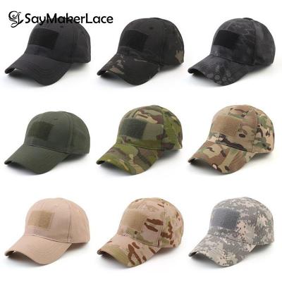 1PCS Military Baseball Caps Camouflage Tactical Army Soldier Combat Paintball Adjustable Summer Snapback Sun Hats Men Women Adhesives Tape