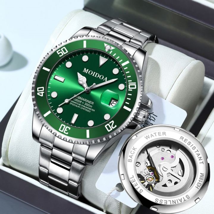 july-hot-ghost-automatic-mechanical-watch-hollow-mens-luminous-calendar-waterproof-butterfly-buckle-authentic