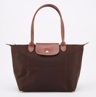 Gift bag◑  100  Authentic Longchamp Women bags Le Pliage Original Dumpling bag Small Size Long handle Nylon Shoulder Bag folded Shopping Bag 2605089203 Chocolate made in France