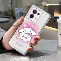 เคส OPPO Reno 8 8T 5G 4G OPPO Reno 10/10 Pro/10 Pro +/8Z/7Z/8 Pro/7 Pro/ 6/6Z/5/2F ลายการ์ตูนซินนามอนน่ารักเคสสีชมพูไล่ระดับสีของดิสนีย์กันกระแทกกันกระแทกกันรอยนิ้วมือเคสโทรศัพท์ป้องกันเลนส์กล้องถ่ายรูปเต็มรูปแบบใหม่