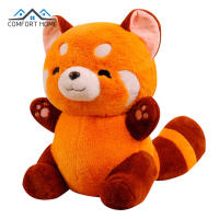 Cute Red Panda Plush Toys Soft Stuffed Raccoon Plush Toy Cartoon Animal Plushies For Wedding Birthday Gift Decoration