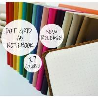 สมุดบันทึกลายจุด A5ของ [Hagoya Stationery Stor]-มี27สี! BUJO BULLET JOURNAL