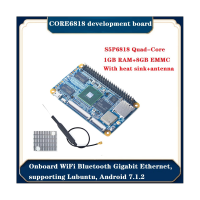 CORE4418 Development Board +Antenna+Heat Sink 1GB+8GB EMMC Gigabit Network Interface Lubuntu