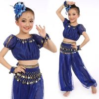 hot【DT】 2019 New Kids Belly Costumes Set Childrens Costume 5-piece Dancing Bellydance