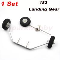 【LZ】 Liga de alumínio Main Landing Gear Atualização Aircraft Model RC Parts Wheel Tire Kit 1.2m DIY 182 55mm 1 conjunto