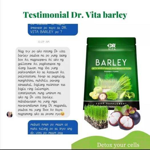 Original Dr. Vita Barley with wheatgrass and mangosteen Authentic Dr