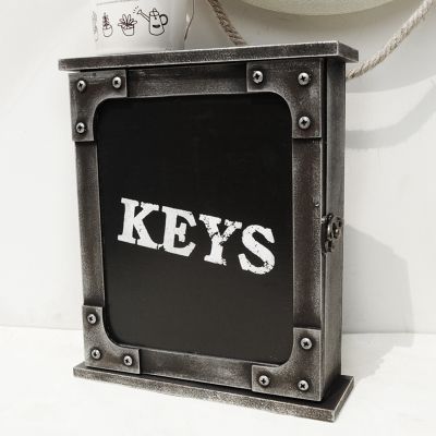 1Pcs European Style Key Box Wall Mounted Printed Hanging Case Key Holder Key Organizer for Home Wall Decoration