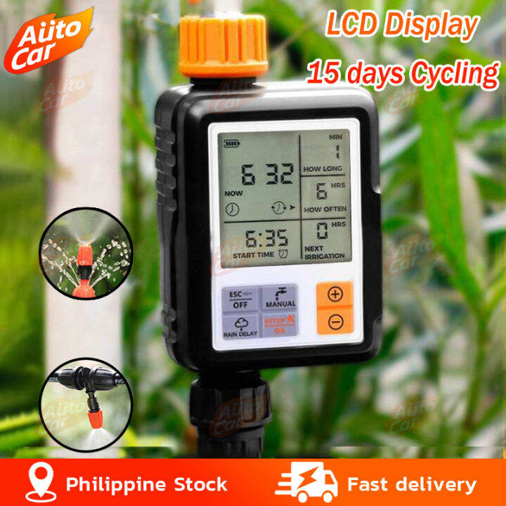 Automatic Smart LCD Display Electronic Garden Water Timer Watering ...