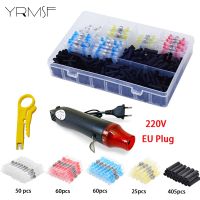 Solder Seal Wire Connector Electrical Wire Terminals Kit Waterproof Heat Shrink Wire Connectors Insulated Butt Splice for Car