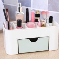 Newest Portable Makeup Organizer for Cosmetic Large Capacity Cosmetic Storage Box Organizer Plastic Desktop Sundry Storage Case