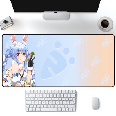 Anime Mouse Pad Usada Pekora Kawaii Gaming Accessories Cute Gamer Girl Mat Xxl Mouse Pads Rugs Mousepad Notebooks for Games