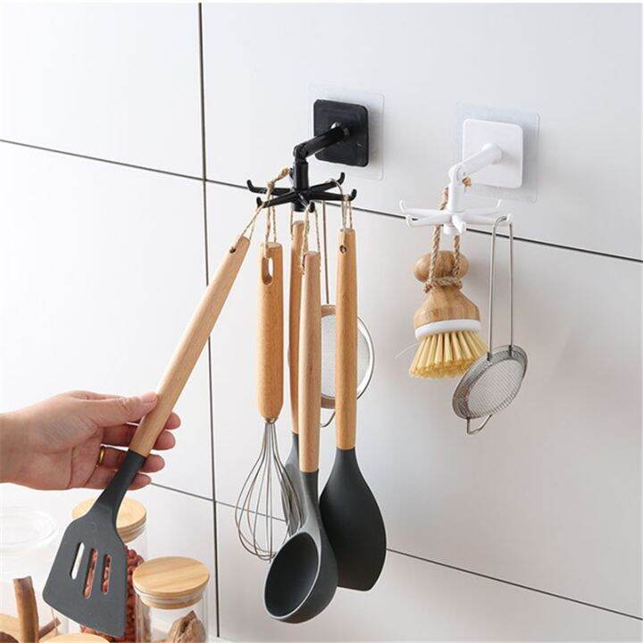 cw-degrees-rotating-punch-free-kitchenware-storage-rack-ties-hanging-organizer-holder-utensils