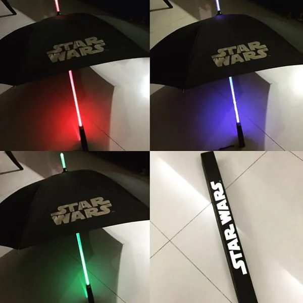 STAR WARS LIGHT SABER COLOR CHANGING UMBRELLA | Lazada PH