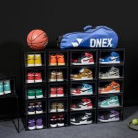 Stackable Plastic Shoes Case Thickened Transparent Drawer Case Plastic Shoe Boxes Stackable Box Shoe Organizer Foldable Shoebox