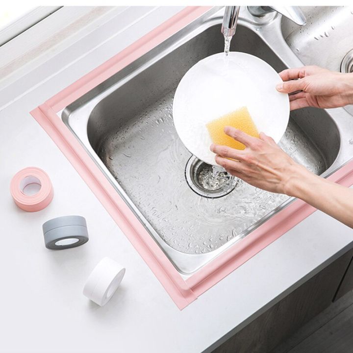 bath-wall-sealing-strip-waterproof-mildew-proof-self-adhesive-tape-kitchen-sink-basin-edge-sealing-tape-adhesives-tape