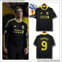 Hot 10-11 Retro Soccer Jersey Liverpool Third Torres Suarez F.AURELIO GERRARD Classic Football Shirt 2010