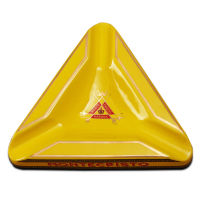 Monte Large Triangle Cigare Special Ceramic Creative Ashtray Home Office Decoration