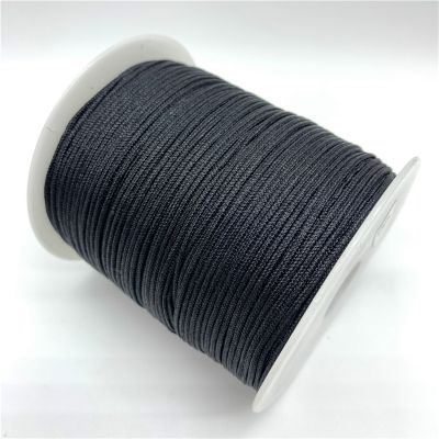 0.5mm 0.8mm 1.0mm 1.5mm Black Nylon Cord Rope Chinese Knot Macrame Cord Rope For Jewelry Making For Shamballa Bracelet