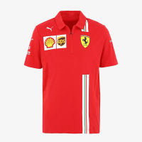 21ใหม่ F1ชุดนักแข่งทีมเสื้อโปโลมีปกแขนสั้น,เสื้อยืดลำลองผู้ชายเสื้อผ้าหน้าร้อน