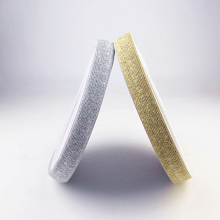 glitter-elastic-bands-25mm-width-2meters-package-gold-silver-high-quality-nylon-for-garment-trousers-sewing-accessories-diy