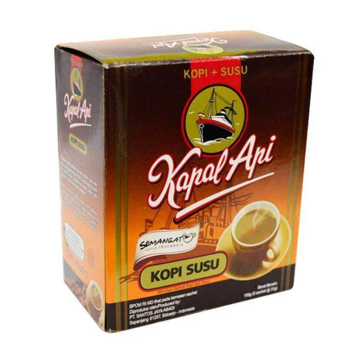 Kapal Api Kopi Secangkir Semangat Rasa Kopi Susu Kemasan Box Gr Isi Sachet Lazada Indonesia