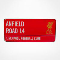 ลิเวอร์พูลAnfield Roadป้ายดีบุกโปสเตอร์หน้าแรกผับและบาร์โปสเตอร์Wall Art Garden Office Man Cave Clubป้ายทะเบียนรถของขวัญวันเกิดคริสต์มาส