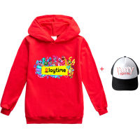 เสื้อฮู้ด POPPY PLAYTIME สำหรับเด็กหญิงเด็กชายเด็กผู้ชาย,เสื้อฮู้ดแขนยาว2-9ปีผ้าฝ้าย + โพลีเอสเตอร์เสื้อผ้าเด็กฤดูใบไม้ผลิและฤดูใบไม้ร่วงเสื้อกันหนาวกีฬา