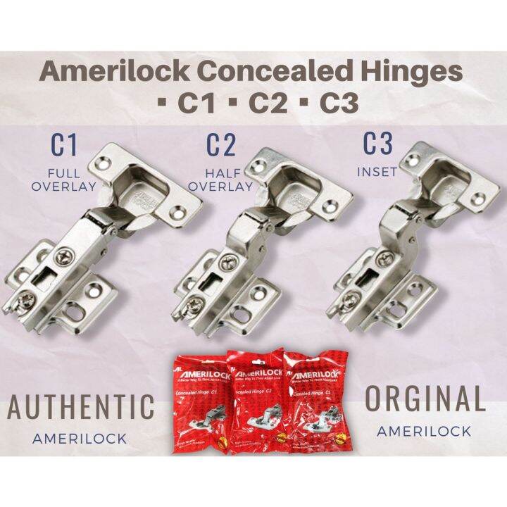 Concealed Hinges Amerilock ️ C1 ️ C2 ️ C3 ️ Sold by Pairs ️ Okura