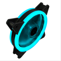 พัดลม FAN ระบายความร้อน เคส RGB COOLMOON Dual Aperture Fan 12cm สีฟ้า สินค้าใหม่ ส่งเร็ว ประกัน CPU2DAY