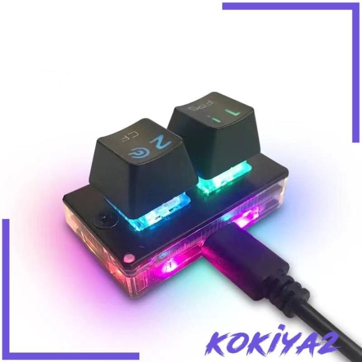 kokiya2-คีย์บอร์ดเล่นเกม-2-คีย์-osu-rgb-backlit-สําหรับเล่นเกมส์