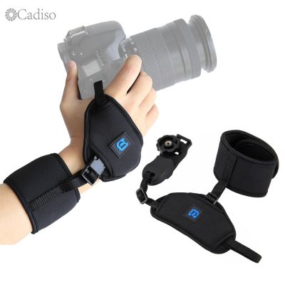 【Fast-selling】 Cadiso สายรัดมือแบบนิ่มสีดำ,สายรัดข้อมือกล้อง Neoprene DSLR สายรัดข้อมืออุปกรณ์เสริมสำหรับกล้อง Slr/dslr